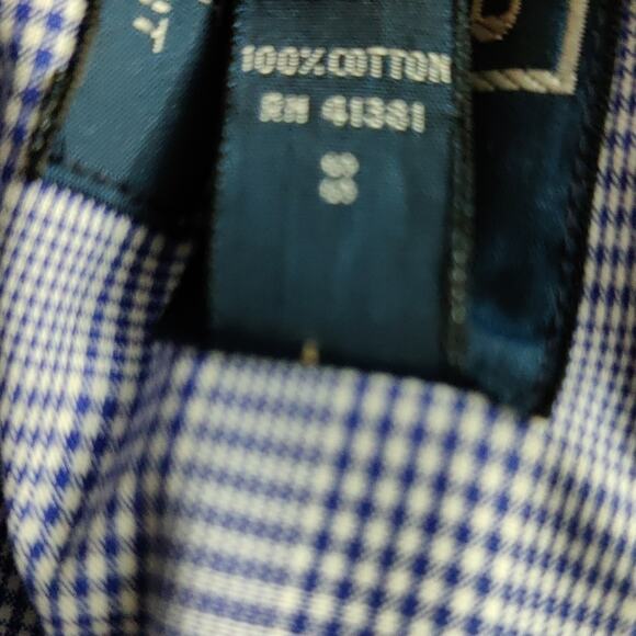 Polo Ralph Lauren Men's Regent Plaid Blue/White Button Down Shirt 18/XXL - Picture 10 of 11